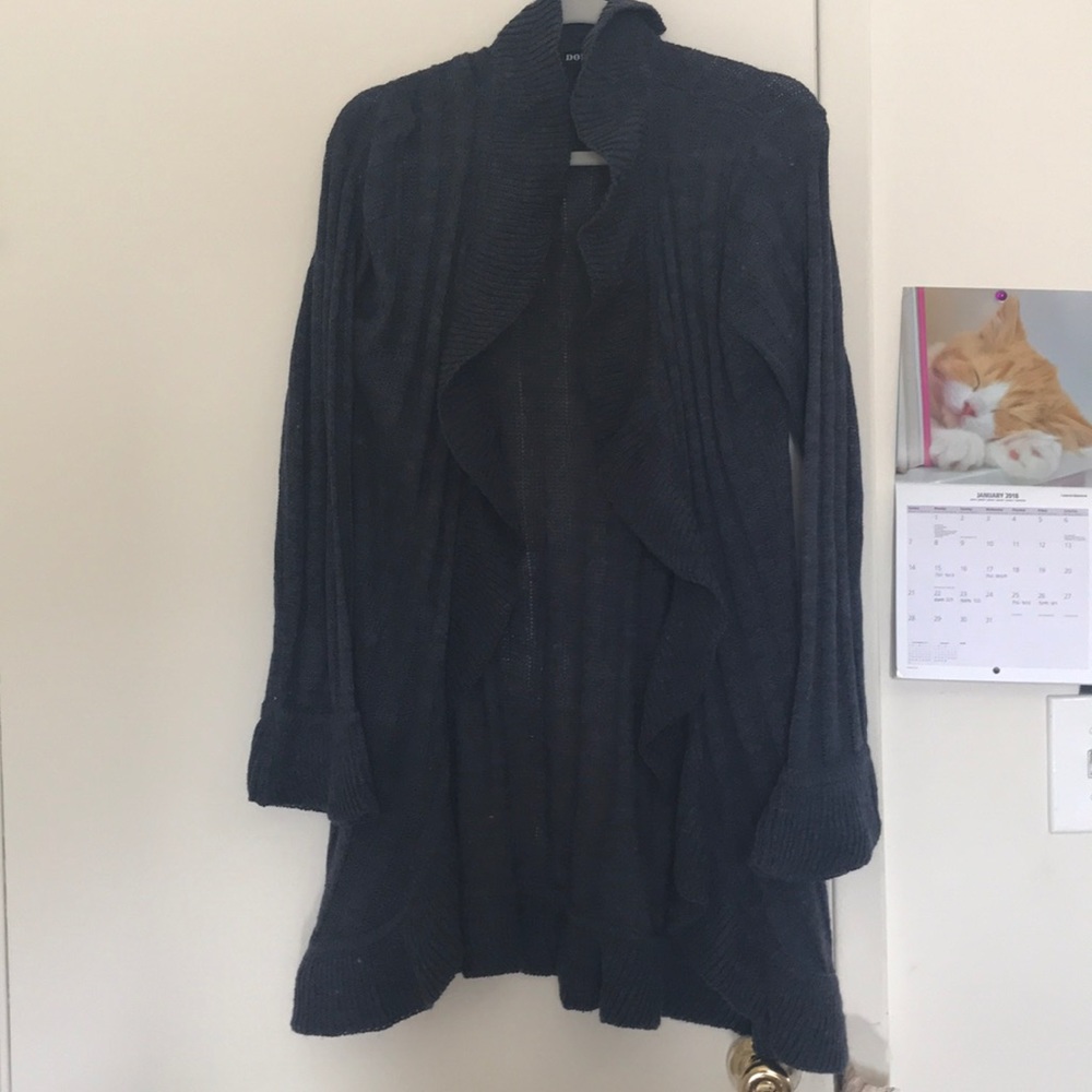 Never worn blue cardigan sweater!